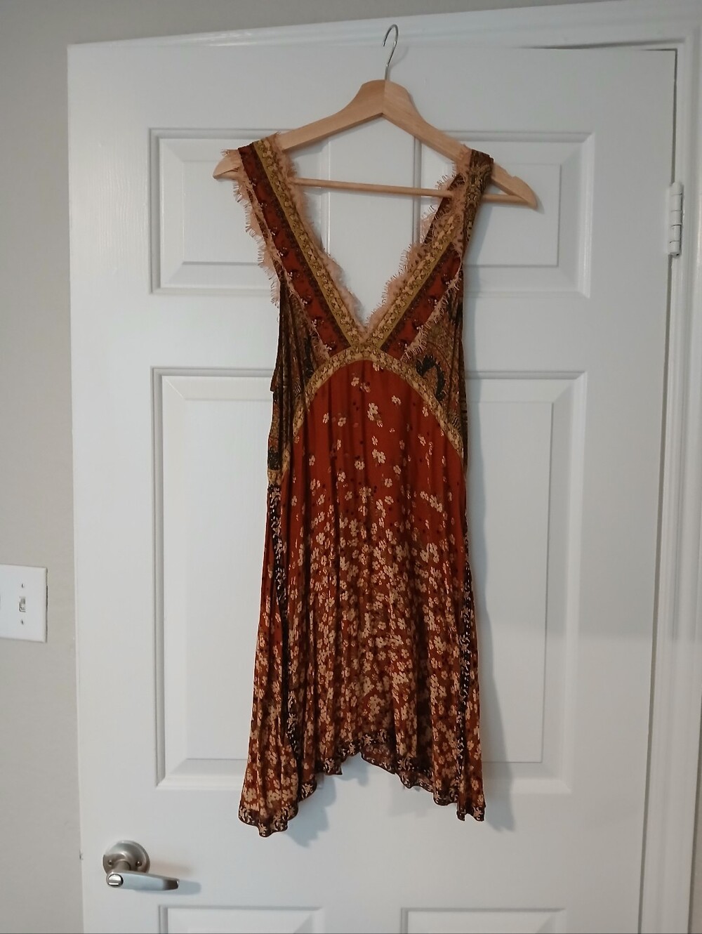 Free People East Willow Trapeze Mini Dress S